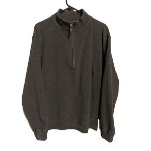 Woolrich Quarter Zip‎ Pullover Sweater Men's XL Brown *materials tag is missing